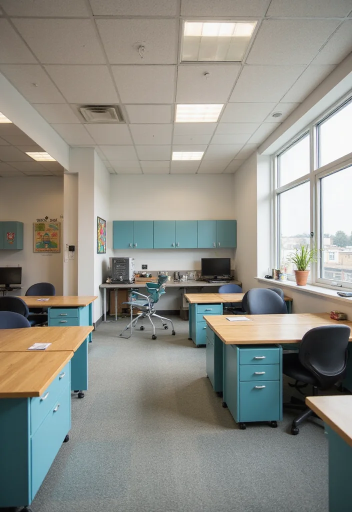 10 Elementary Office Decorating Ideas for Friendly Organized Spaces - 7. Multi-Functional Furniture