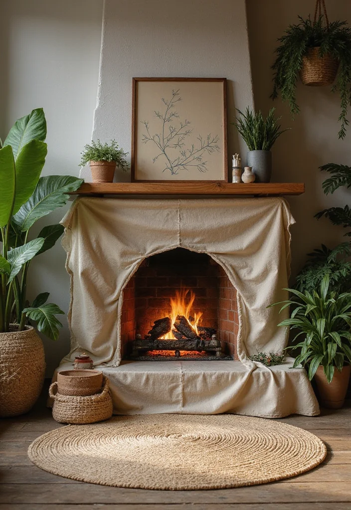 10 Fireplace Cover Ideas for Clean Seasonal Solutions - 5. Biodegradable Fireplace Covers