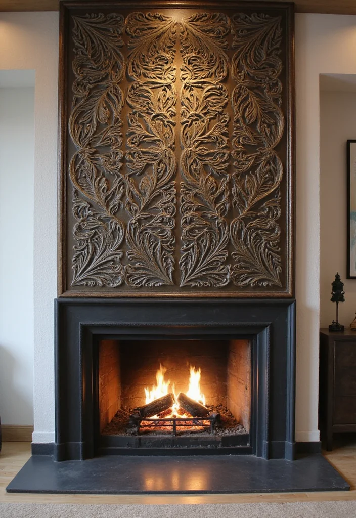 10 Fireplace Cover Ideas for Clean Seasonal Solutions - 6. Decorative Metal Screens