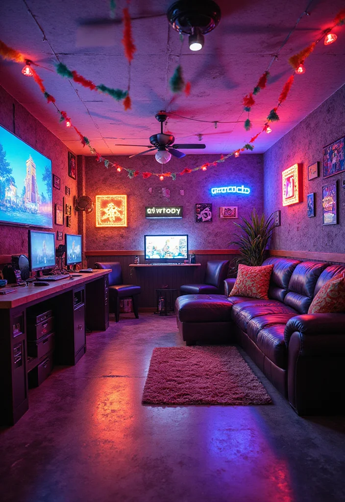 10 Minecraft Basement Ideas for Creative Themed Rooms - 10. The Pixel Party Room