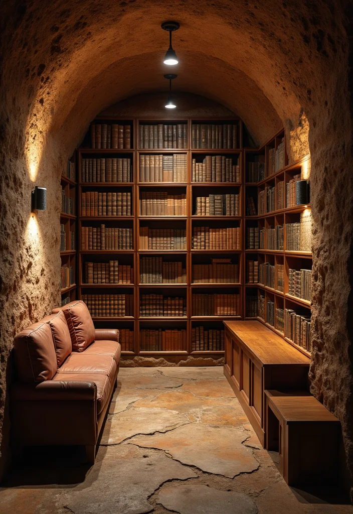 10 Minecraft Basement Ideas for Creative Themed Rooms - 7. The Mine Shaft Library