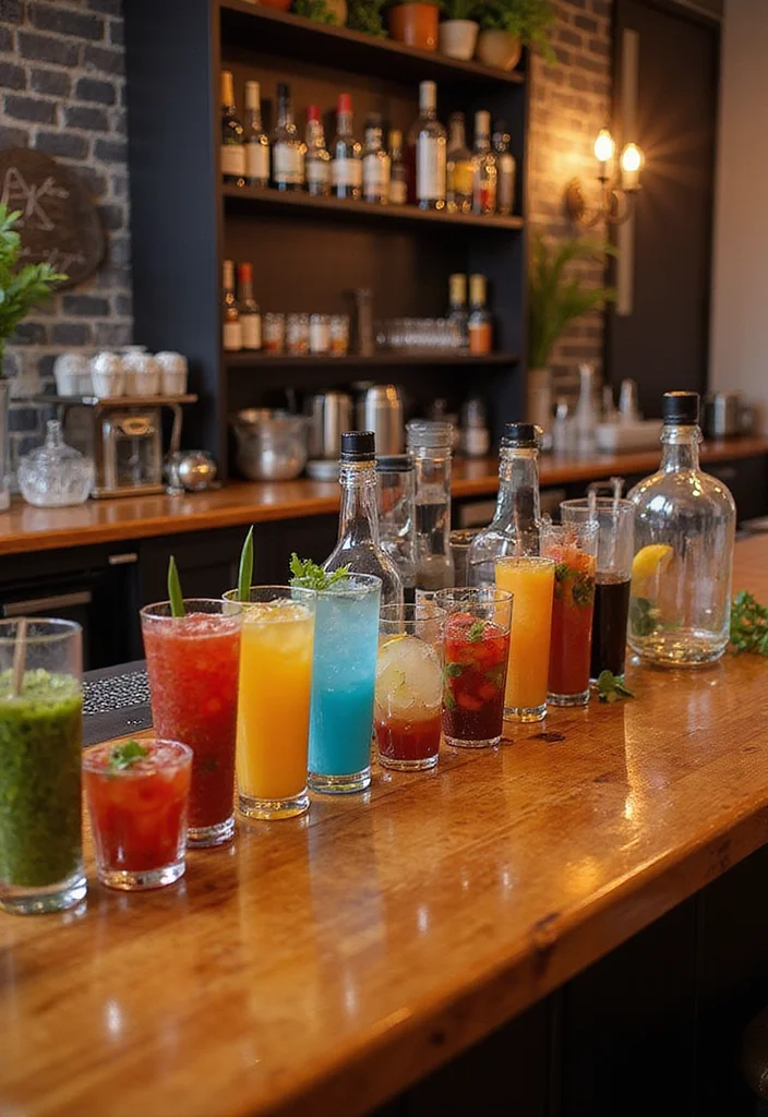 12 Basement Dry Bar Ideas for Simple Low Maintenance Entertaining - 12. Mixology Station Bar