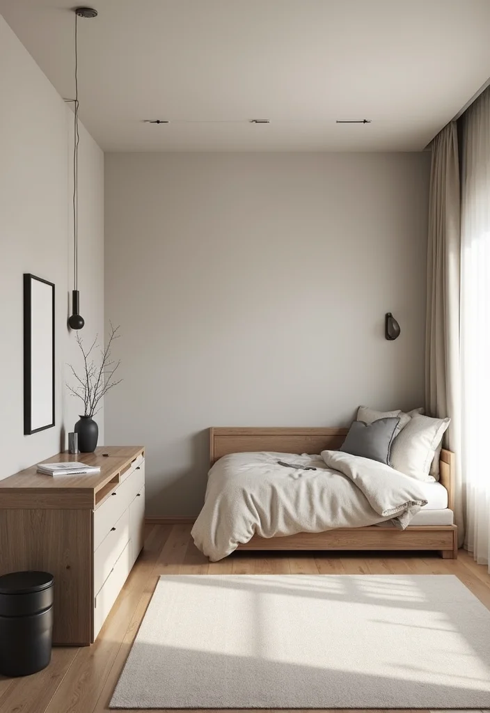 12 Basement Guest Suite Ideas for Private Comfortable Stays - 1. Minimalist Modern Retreat