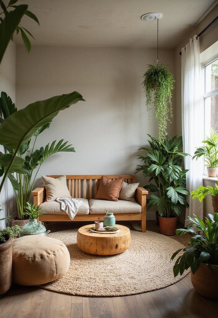 12 Basement Guest Suite Ideas for Private Comfortable Stays - 4. Nature-Inspired Retreat