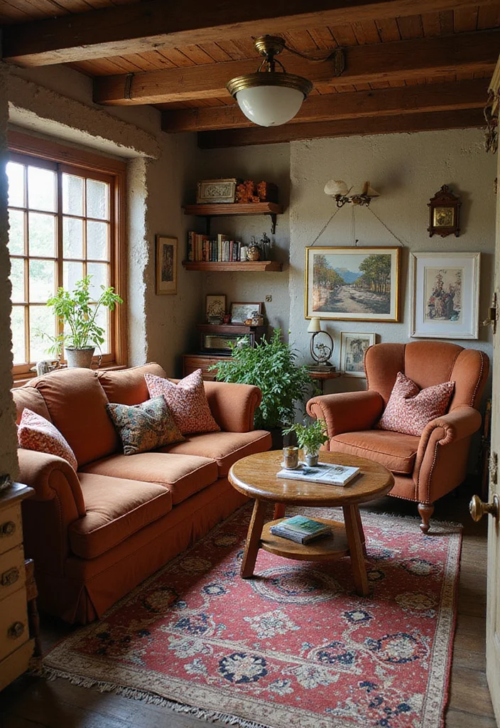 12 Basement Guest Suite Ideas for Private Comfortable Stays - 9. Vintage Charm