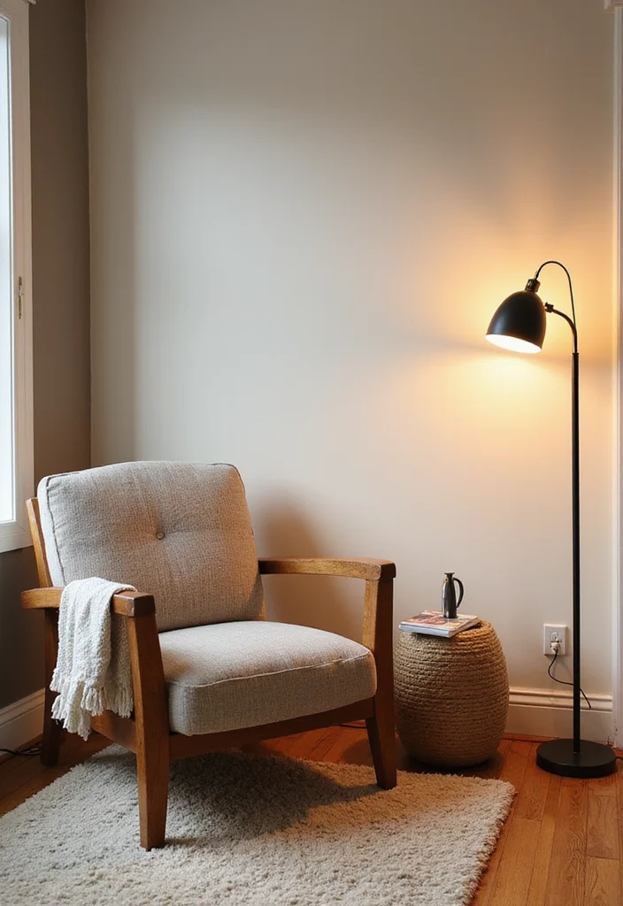 12 Basement Lighting Ideas for Bright Safe Spaces - 7. Brighten Corners with Floor Lamps