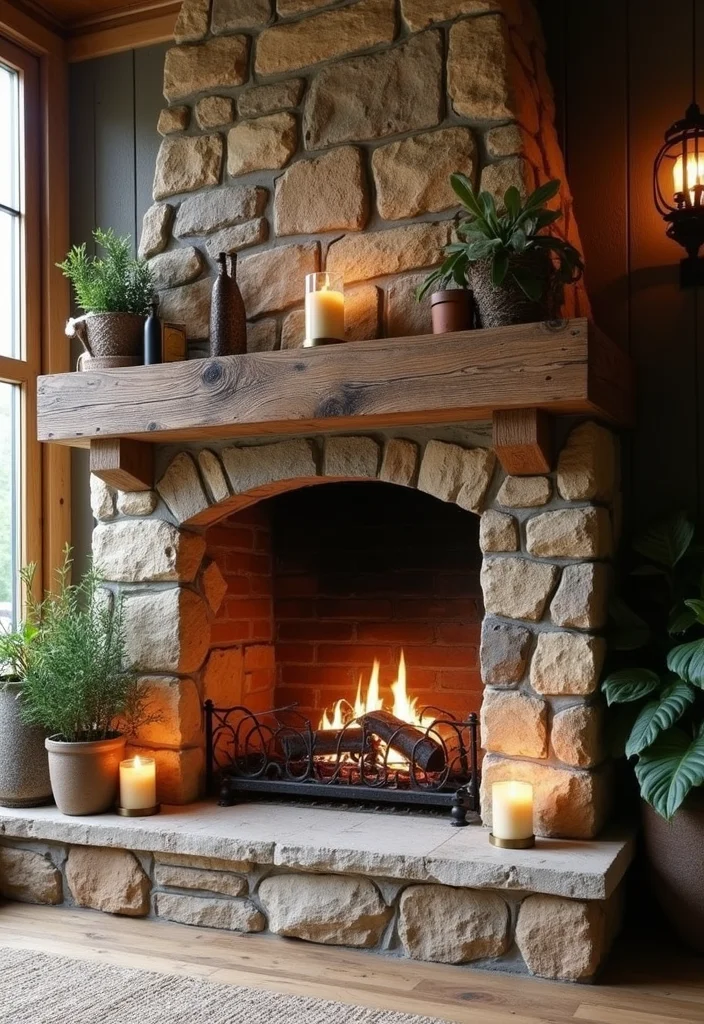 12 Cozy Fireplace Room Ideas for Warm Inviting Spaces - 1. Embrace Natural Materials