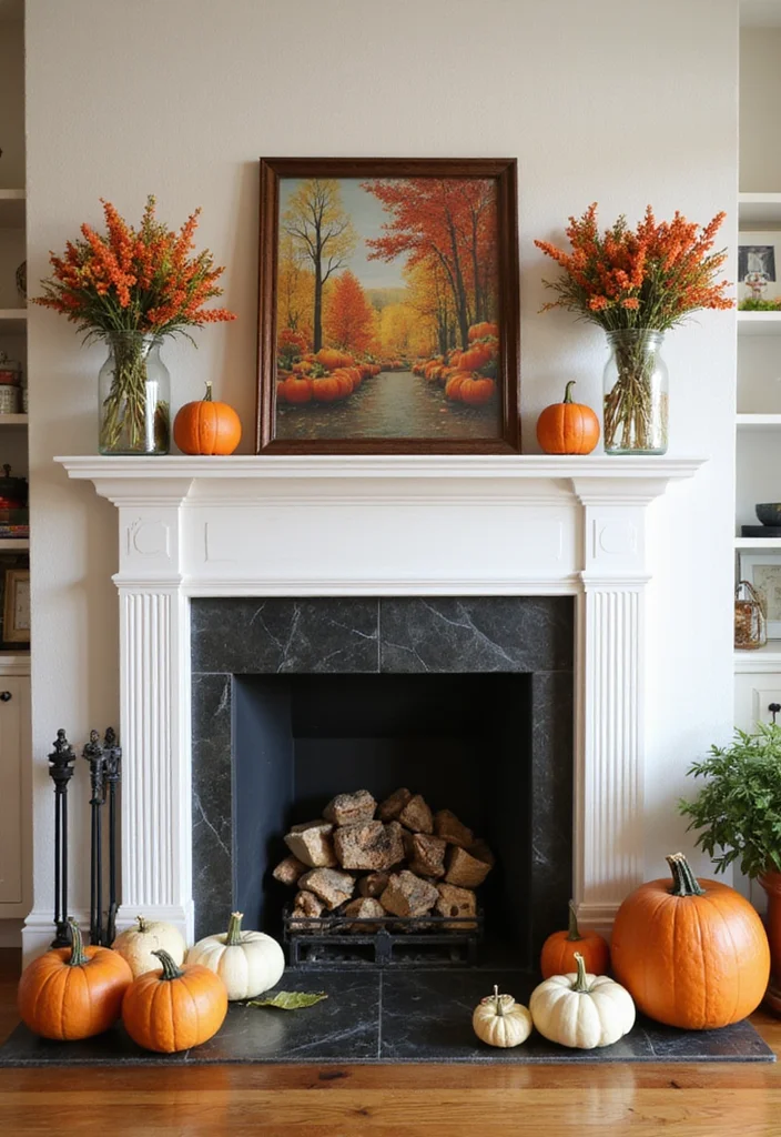 12 Cozy Fireplace Room Ideas for Warm Inviting Spaces - 7. Seasonal Decor Swaps