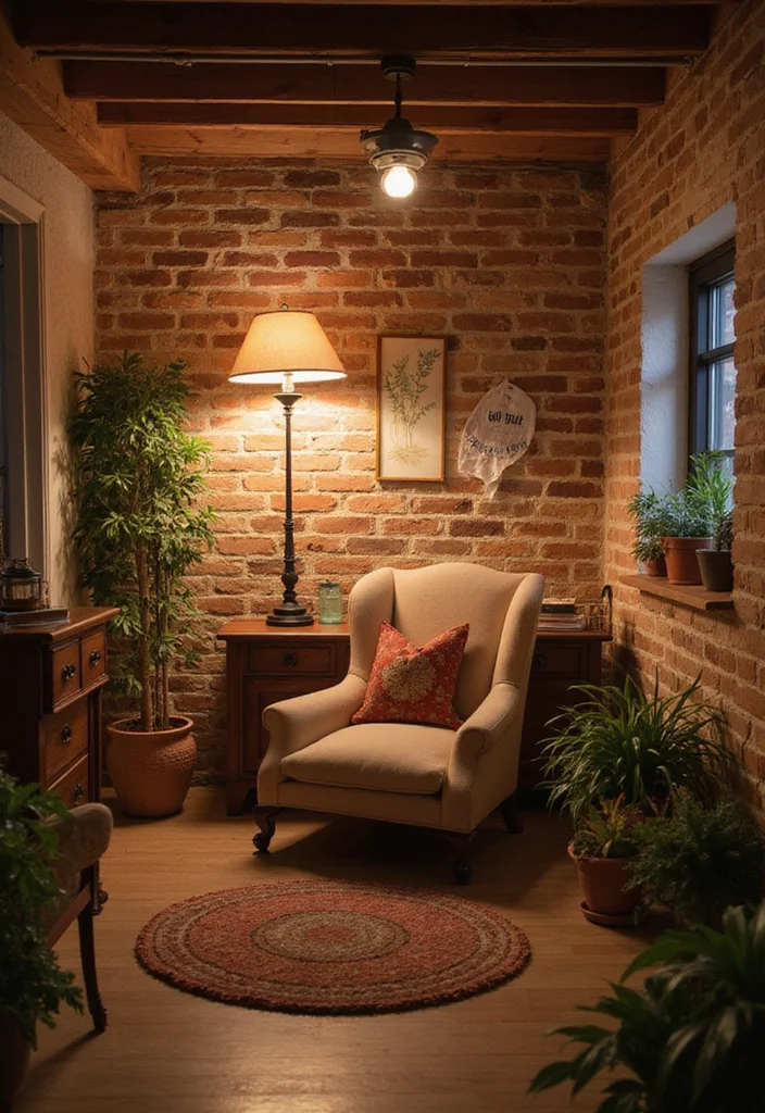 12 Dark Basement Ideas for Warm Brightened Makeovers - 12. Cozy Nooks and Corners