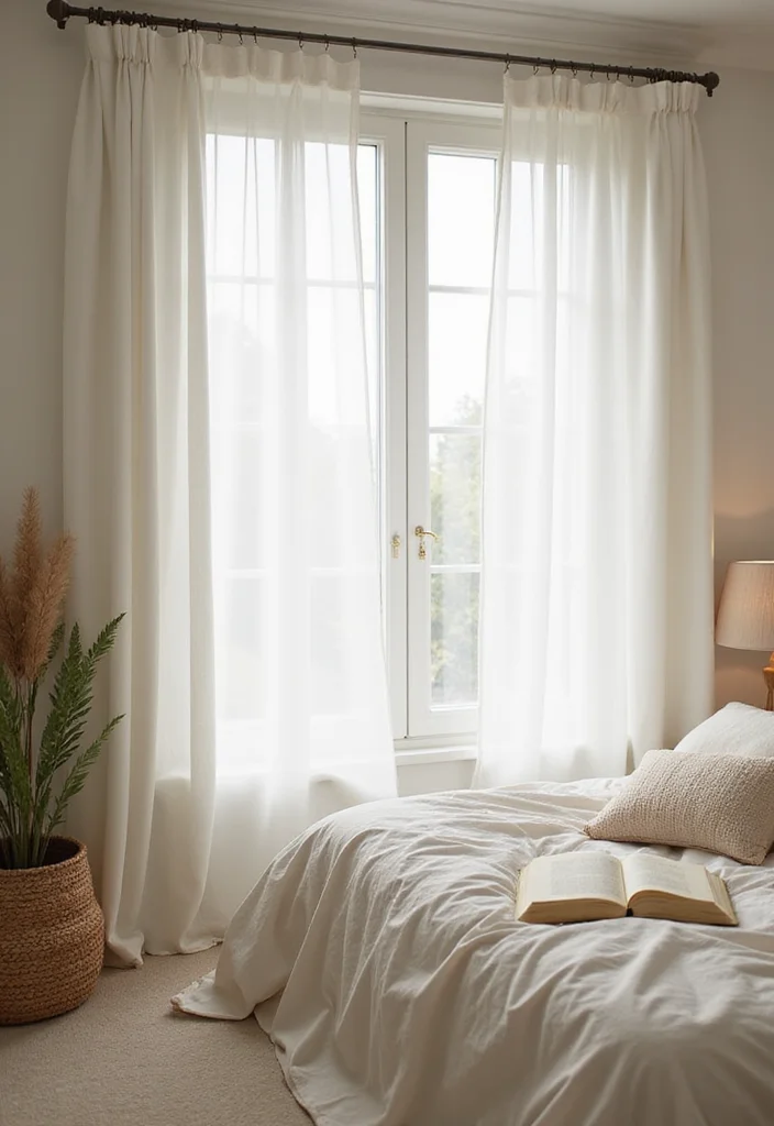 12 Door Curtain Ideas for Soft Decorative Transitions - 10. Sheer Elegance