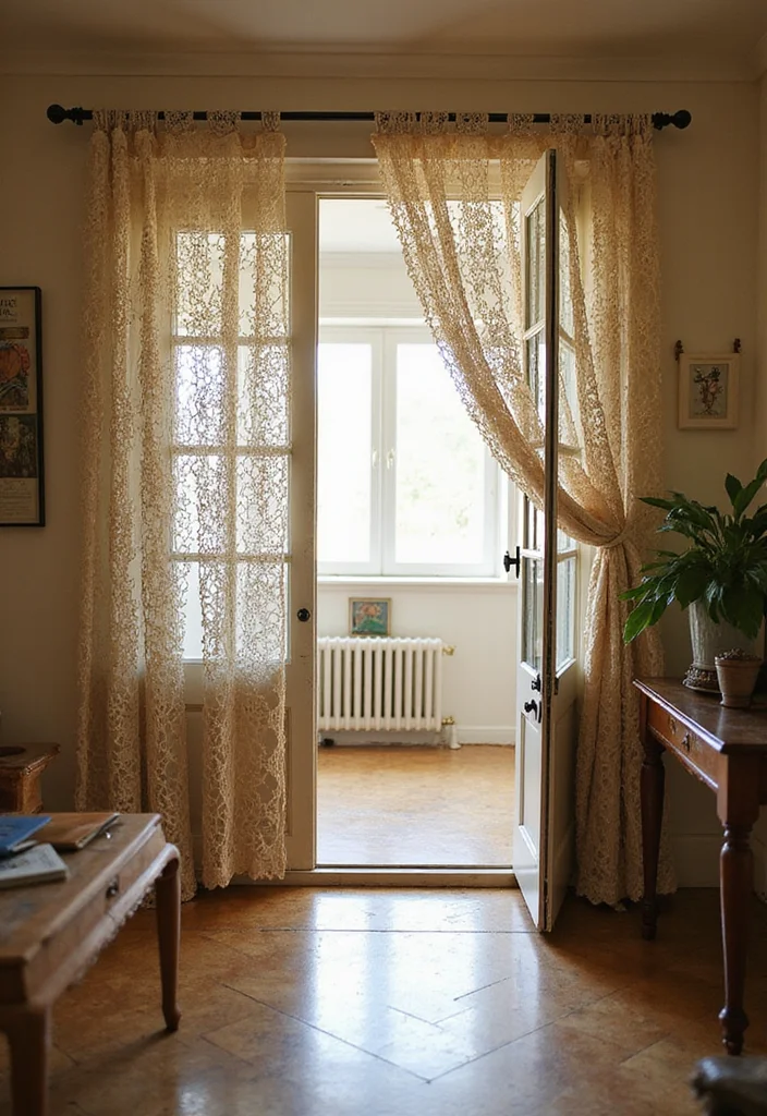 12 Door Curtain Ideas for Soft Decorative Transitions - 4. Crochet Wonders