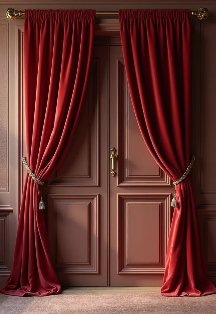 12 Door Curtain Ideas for Soft Decorative Transitions - 6. Sustainable Velvet