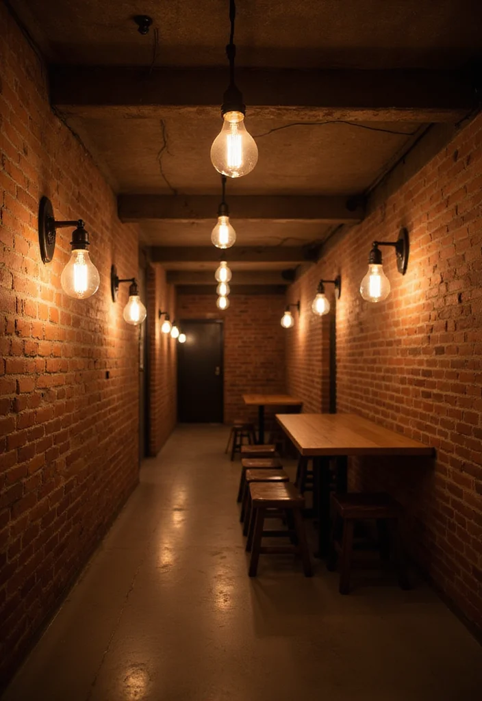 12 Exposed Basement Ceiling Ideas for Industrial Modern Style - 4. Vintage Industrial Lights