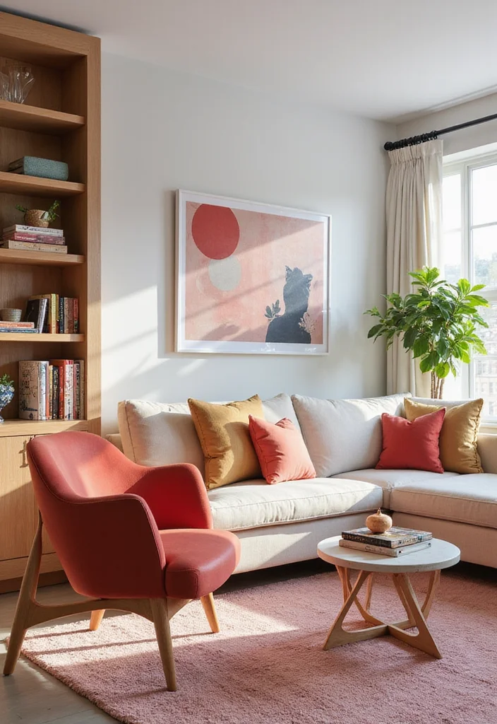 12 Living Room Office Ideas for Integrated Functional Design 122 12 Living Room Office Ideas for Integrated Functional Design - 12. Personalized Color Schemes