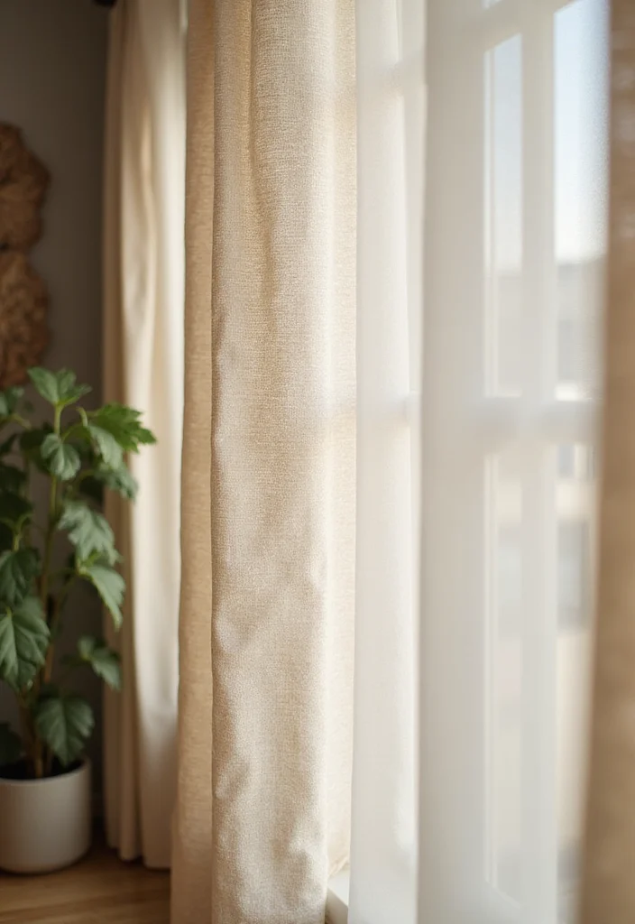 12 Office Curtain Ideas for Light Control and Professional Style - 1. Organic Cotton Curtains