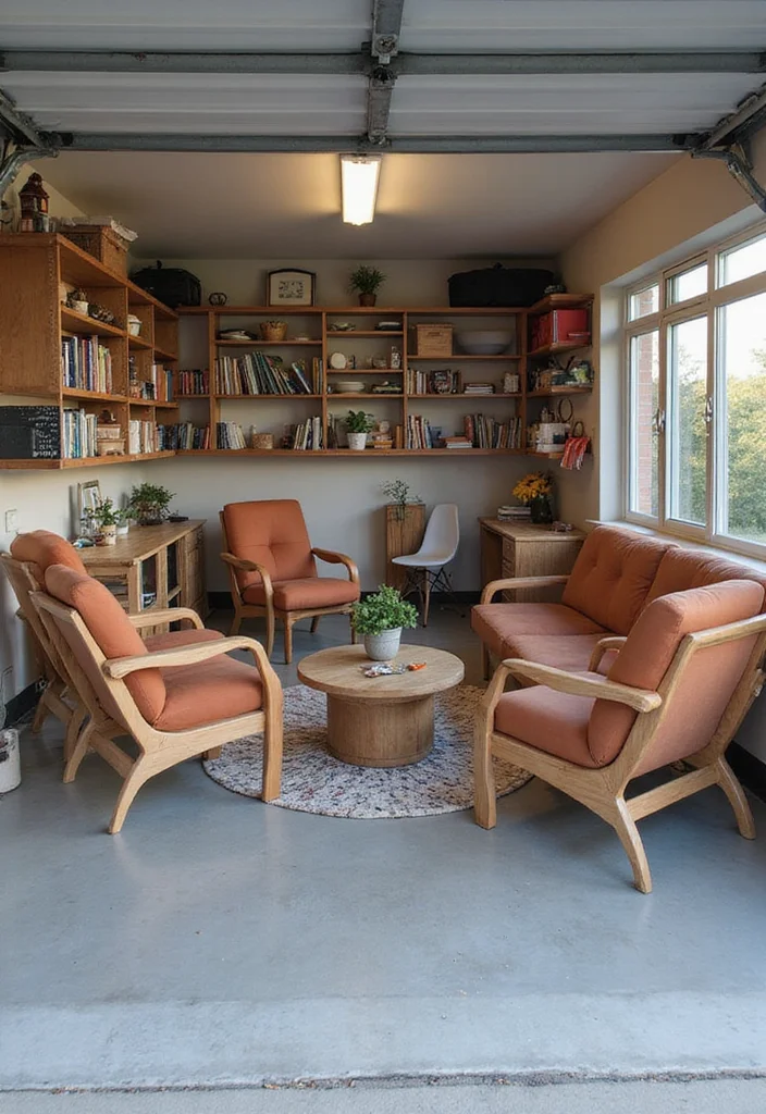 12 Office in Garage Ideas for Practical Quiet Work Areas - 11. Multi-Purpose Space