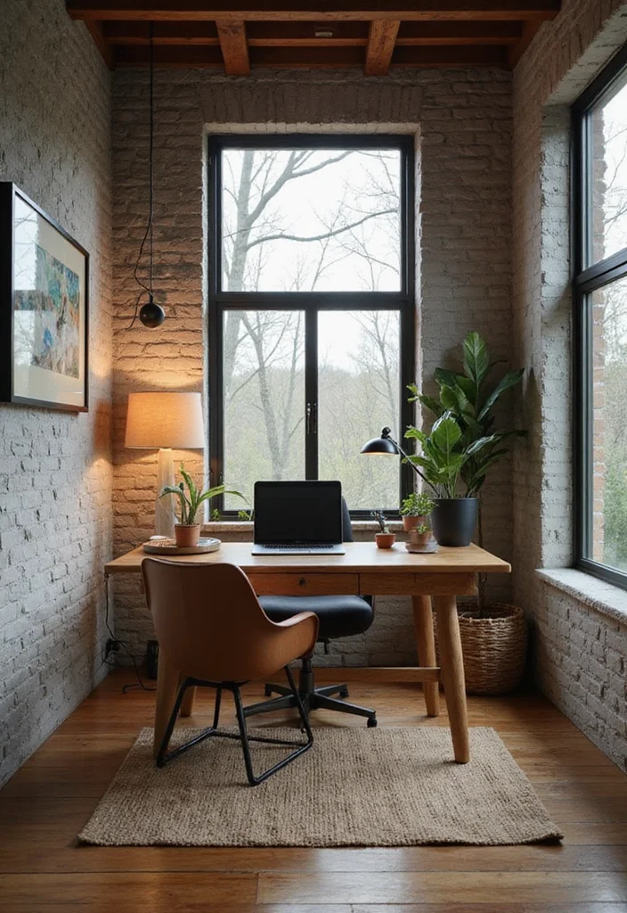 12 Rustic Office Ideas for Warm Natural Productivity - 12. Hybrid Workspaces