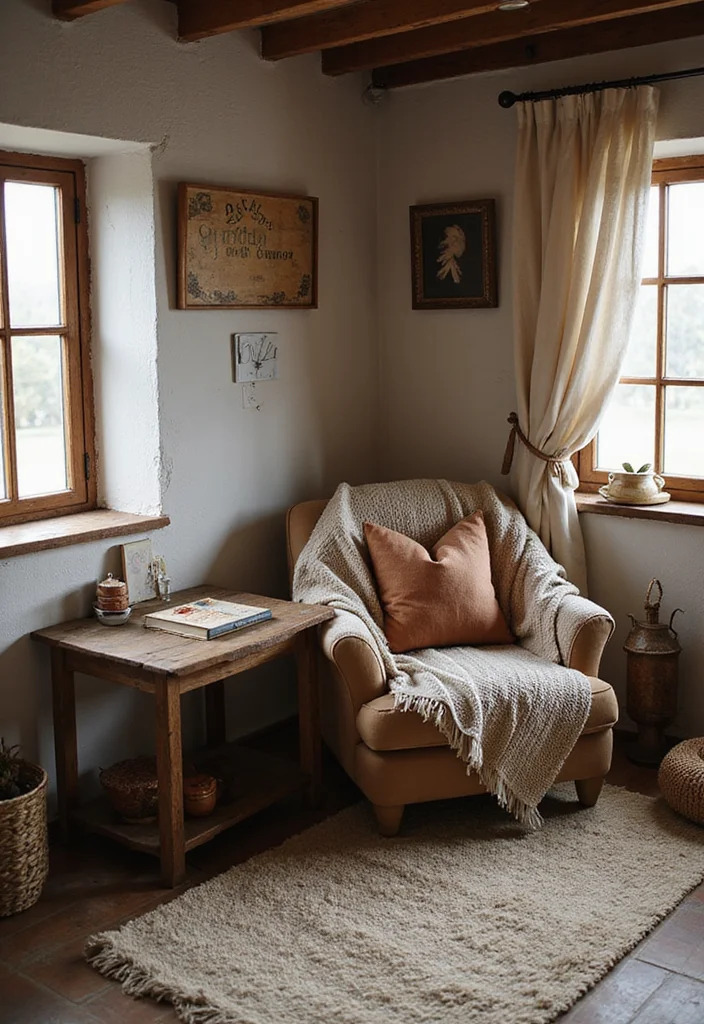 12 Rustic Office Ideas for Warm Natural Productivity - 4. Cozy Textiles