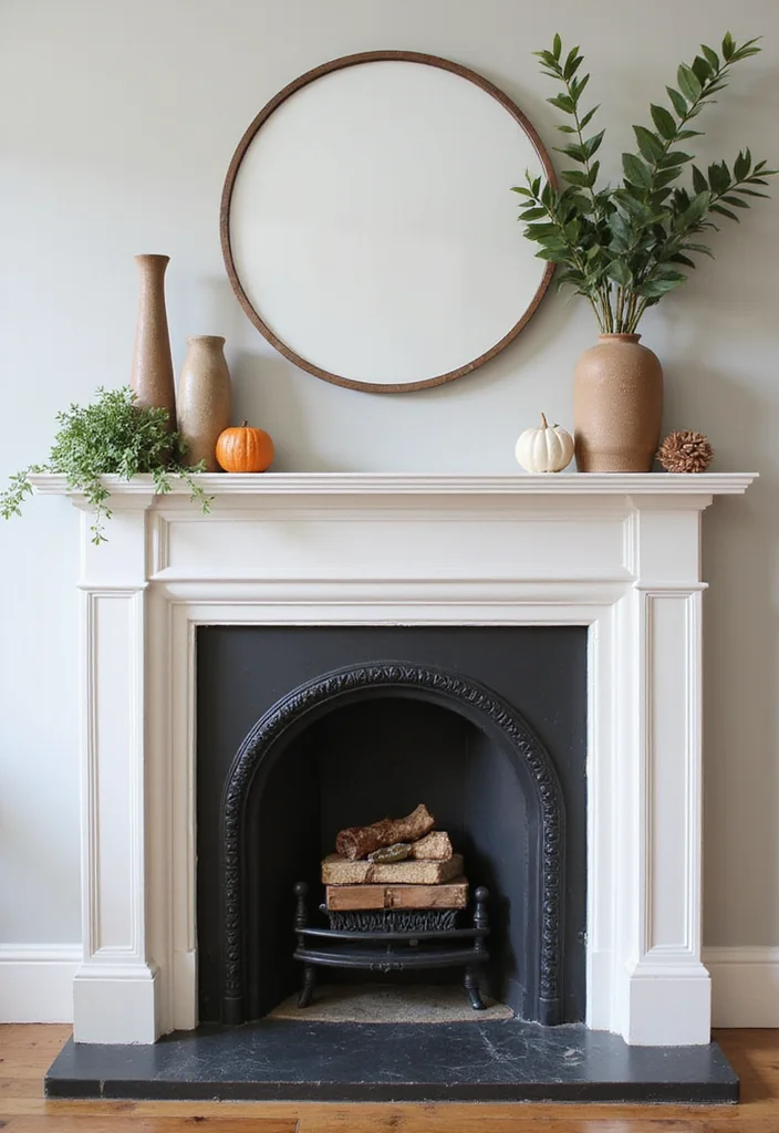 12 Sitting Room Ideas With Fireplace for a Relaxed Focal Point - 6. Sophisticated Mantel Decor