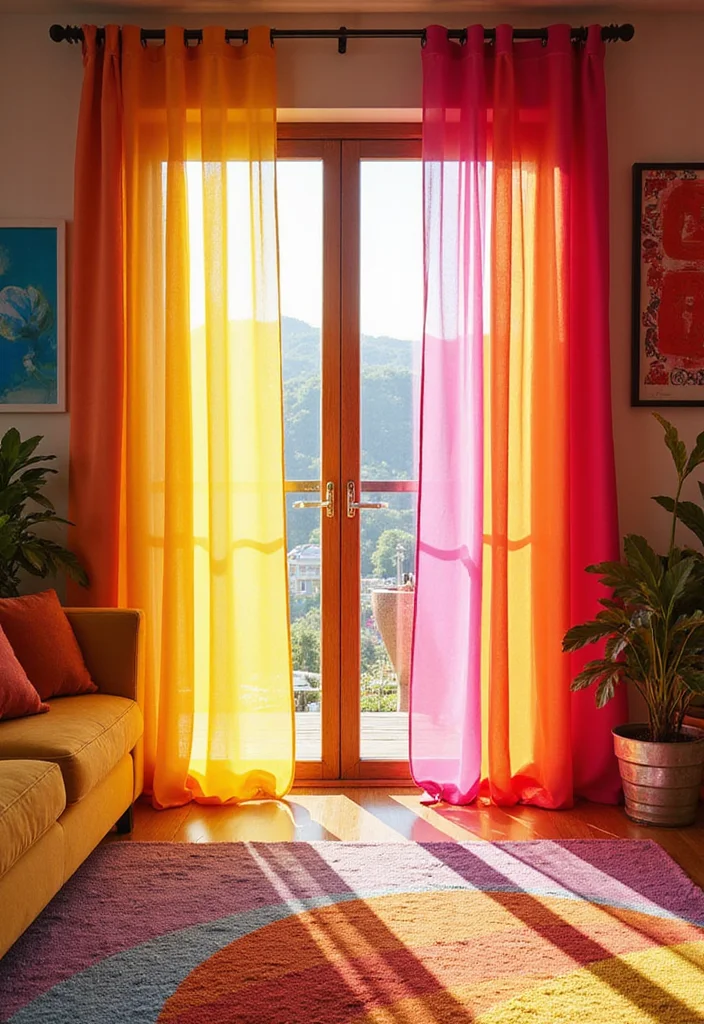 12 Sliding Glass Door Curtain Ideas for Smooth Light Control - 3. Recycled Plastic Curtains