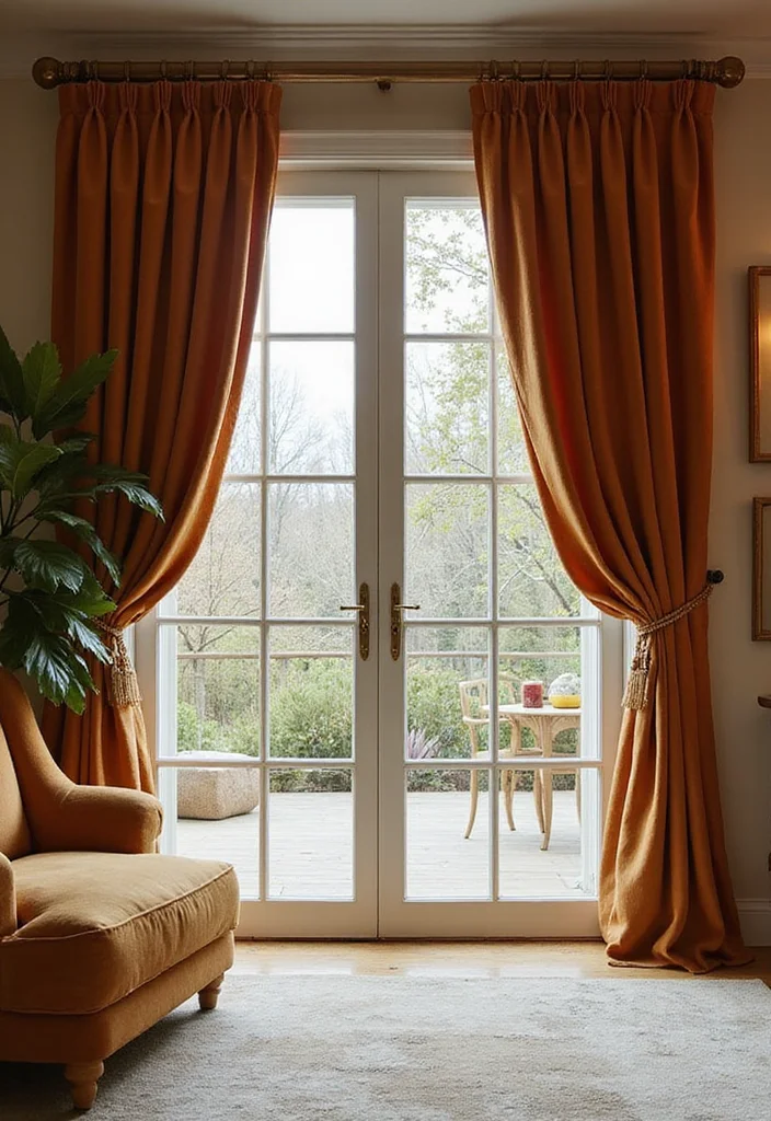 12 Sliding Glass Door Curtain Ideas for Smooth Light Control - 5. Eco-Friendly Velvet Drapes