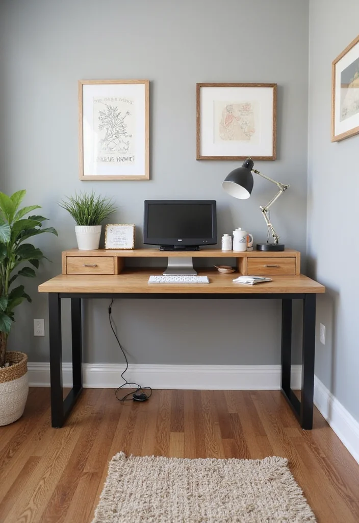 12 Small Bedroom and Office Combo Ideas for Multitasking Spaces - 6. Convertible Desks