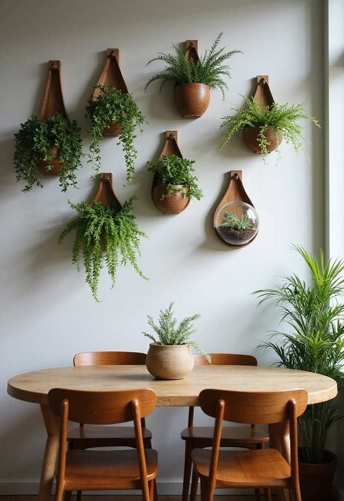 12 Small Dining Room Wall Decor Ideas for Space Conscious Style - 7. Nature-Inspired Accents