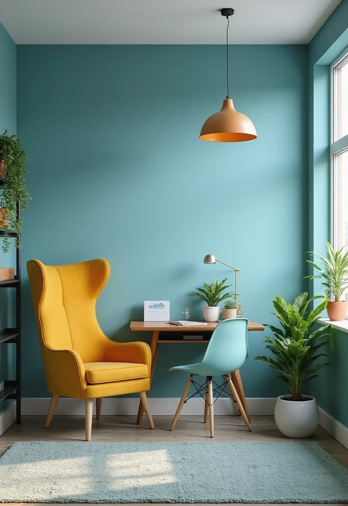 12 Small Home Office Ideas for Smart Efficient Layouts - 10. Color Psychology: Choose the Right Hues