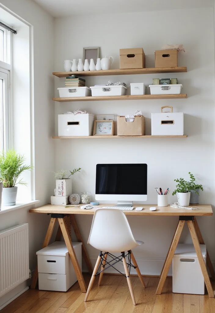 12 Small Home Office Ideas for Smart Efficient Layouts - 6. Smart Home Office Organization