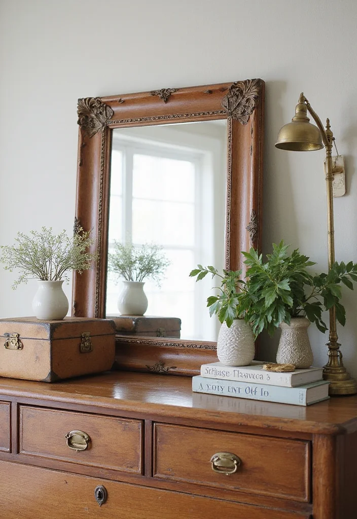 12 Wall Decor Mirror Ideas for Light and Visual Expansion - 12. Vintage Travel Mirrors