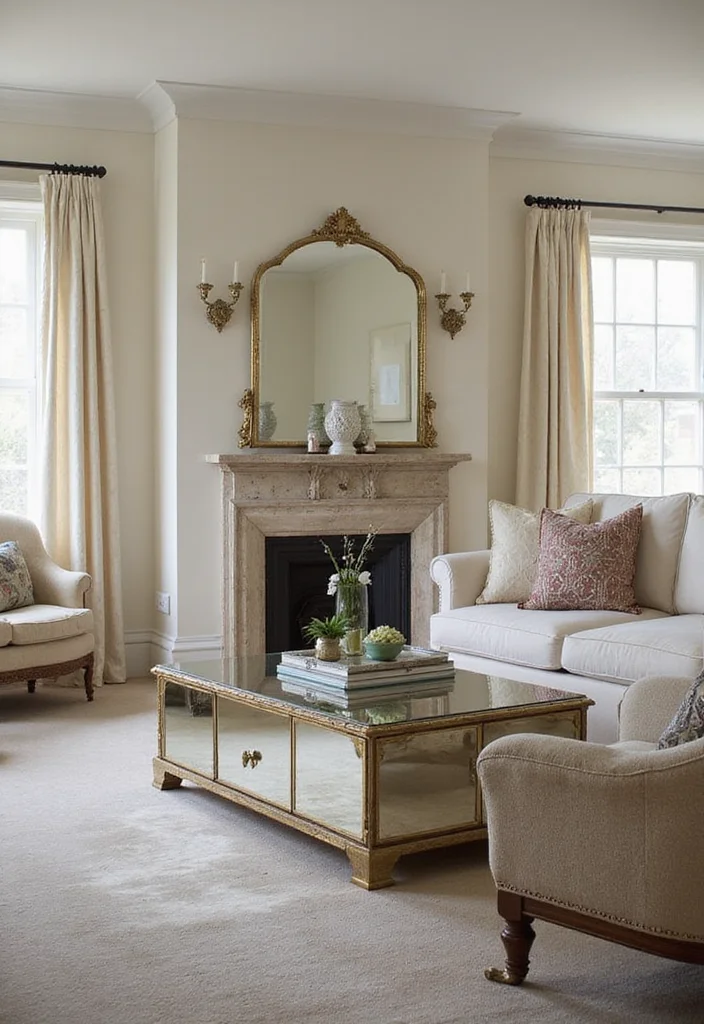 12 Wall Decor Mirror Ideas for Light and Visual Expansion - 8. Mirrored Furniture Pieces