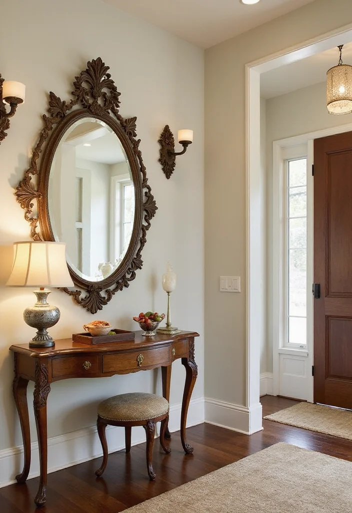 12 Wall Decor Mirror Ideas for Light and Visual Expansion - 9. Wall Mounted Mirrors with Vintage Accents