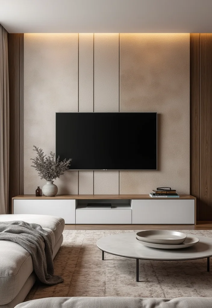 12 Wall TV Decor Ideas for Clean Balanced Layouts - 7. Textured Wall Panels