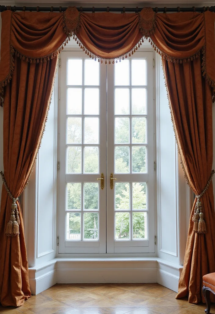 14 Bay Window Curtain Ideas for Balanced Elegant Framing - 14. Elegant Silk Curtains for a Formal Touch