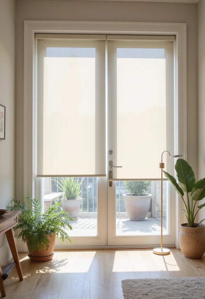 14 Curtain Ideas for Stylish Functional Window Updates - 10. Solar Shades