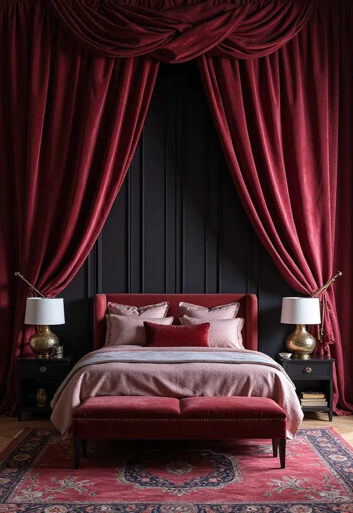 14 Curtain Ideas for Stylish Functional Window Updates - 6. Velvet Drapes