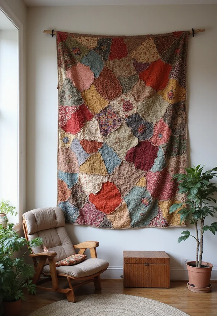 14 Ideas for Wall Decor to Refresh Any Room Easily - 4. Fabric Wall Hangings