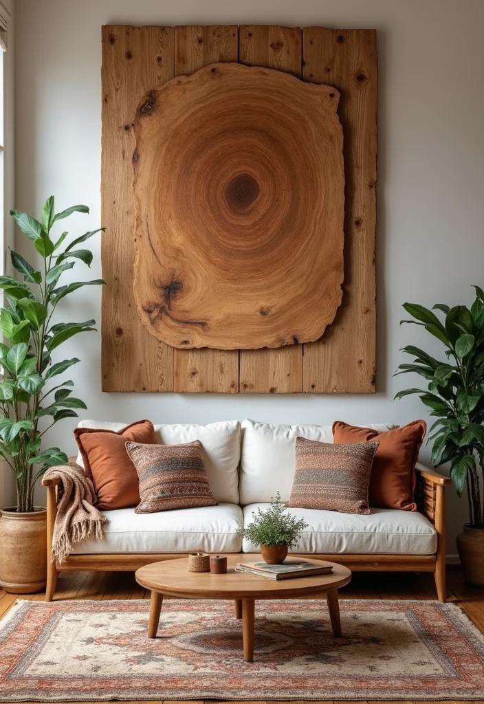 14 Large Wall Decor Ideas for Bold Statement Displays - 11. Artistic Wood Panels