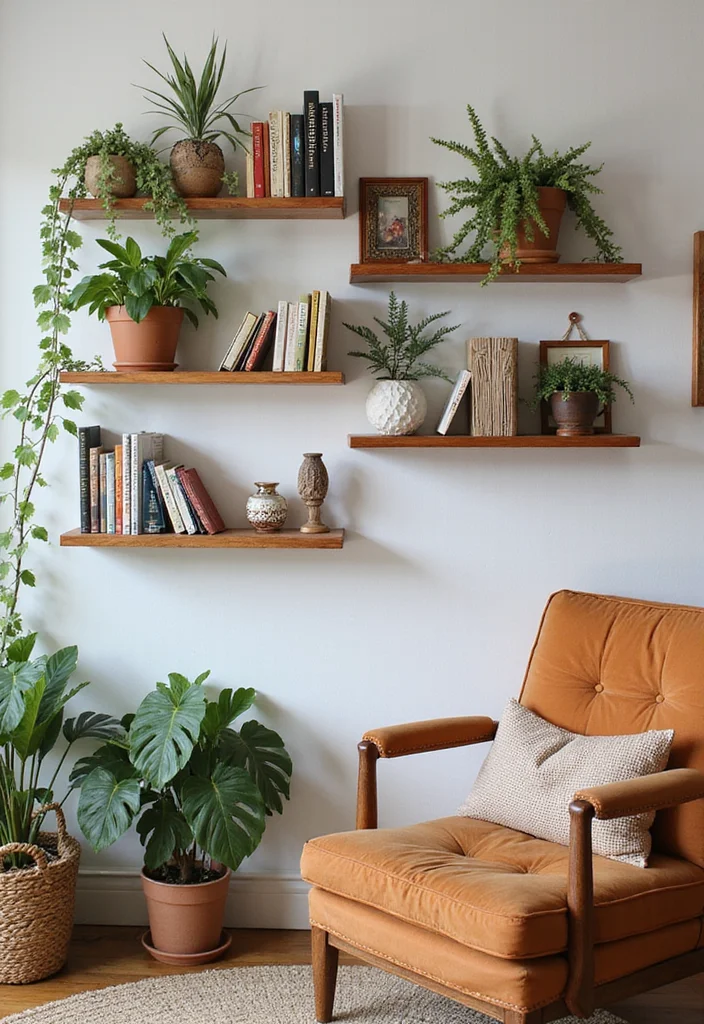 14 Large Wall Decor Ideas for Bold Statement Displays - 14. Unique Wall Shelves