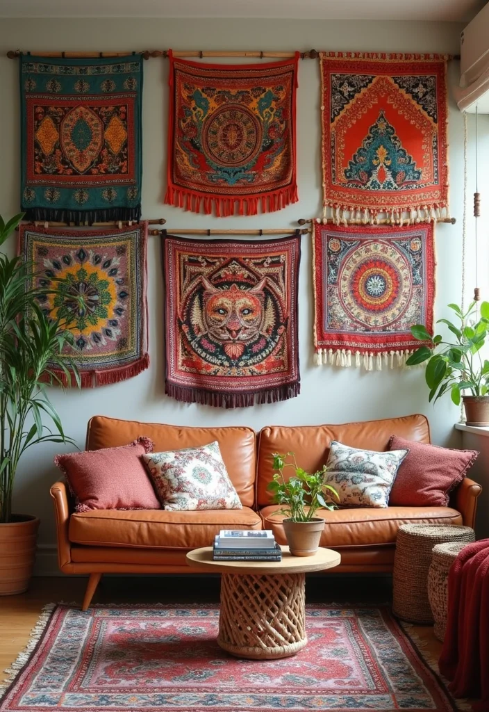 14 Large Wall Decor Ideas for Bold Statement Displays - 6. Textile Wall Hangings