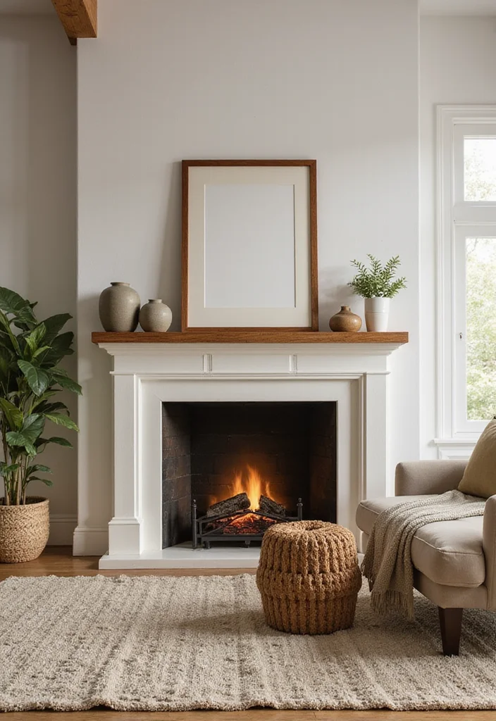 14 Mid Century Modern Fireplace Ideas for Sleek Retro Lines - 13. Vintage-Inspired Electric Fireplace