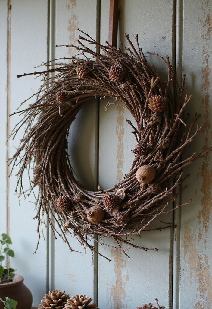 14 Rustic Wall Decor Ideas for Warm Natural Character - 3. Rustic Wreaths