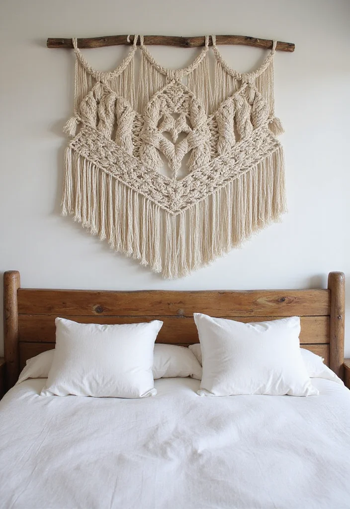 14 Rustic Wall Decor Ideas for Warm Natural Character - 9. Nature-Inspired Wall Hangings