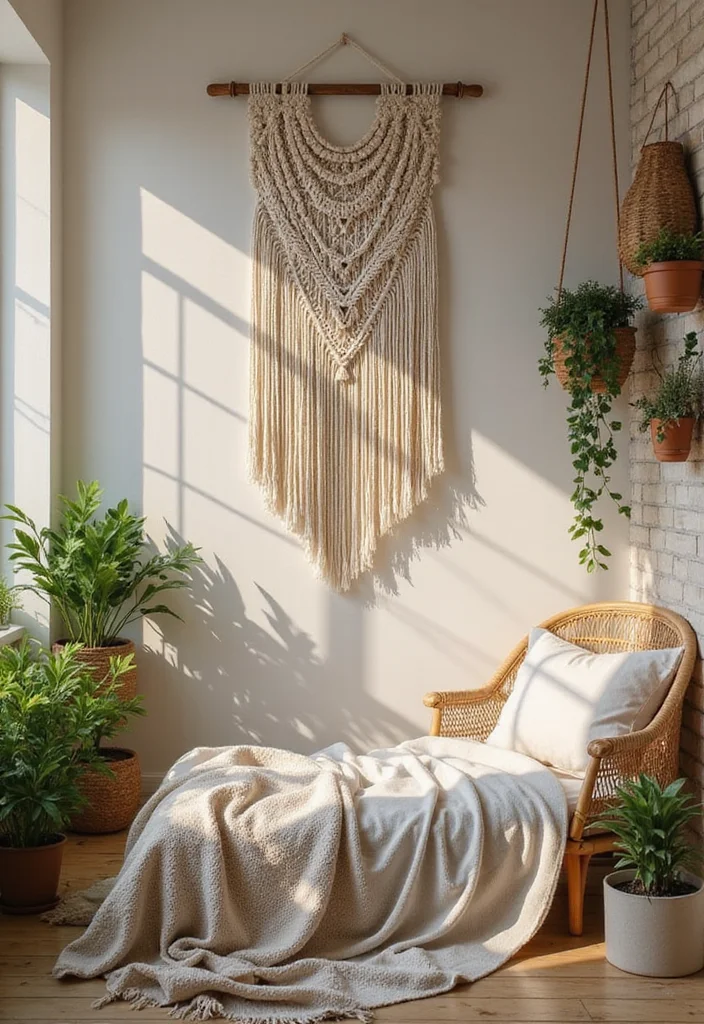 14 Wall Decor Ideas for a Cozy Personalized Bedroom - 1. Macramé Wall Hangings