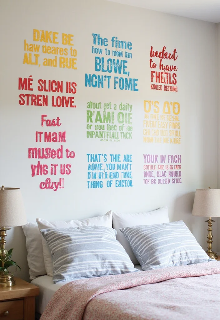 14 Wall Decor Ideas for a Cozy Personalized Bedroom - 7. Wall Decals and Stickers