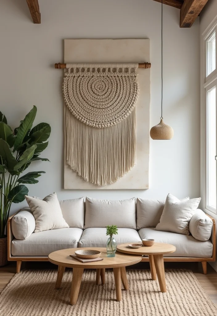 14 Wall Decor Living Room Ideas for Strong Stylish Impact - 6. Statement Wall Pieces for Bold Impact