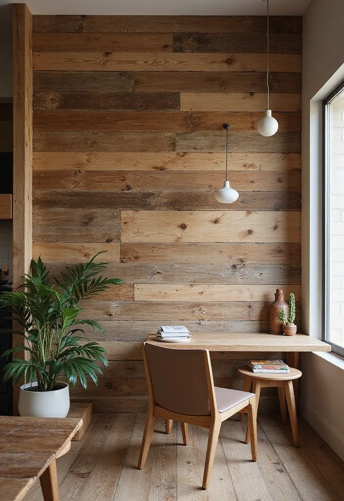 14 Wall Panel Decor Ideas for Texture and Architectural Detail - 13. Reclaimed Materials: Sustainability Meets Style