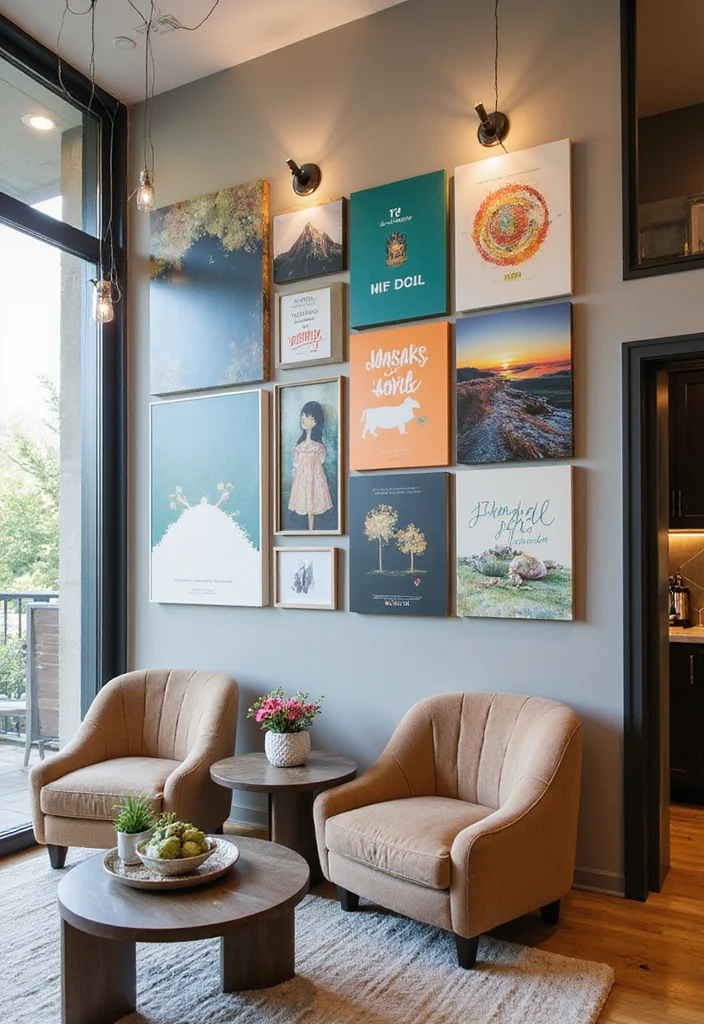 14 Wall Panel Decor Ideas for Texture and Architectural Detail - 14. Custom Art Panels: Personal Touch