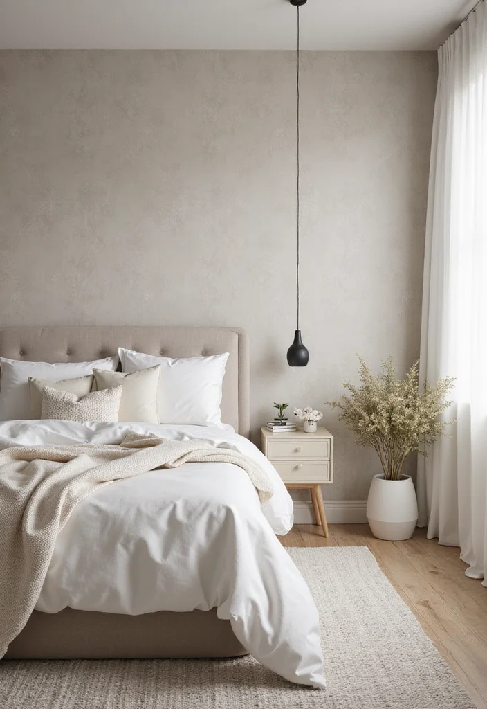 14 Wall Panel Decor Ideas for Texture and Architectural Detail - 3. Textured Wallpaper: Subtle Yet Stylish