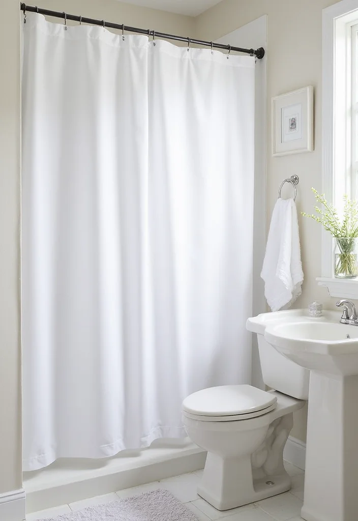 14 White Shower Curtain Bathroom Ideas for Clean Fresh Style - Conclusion